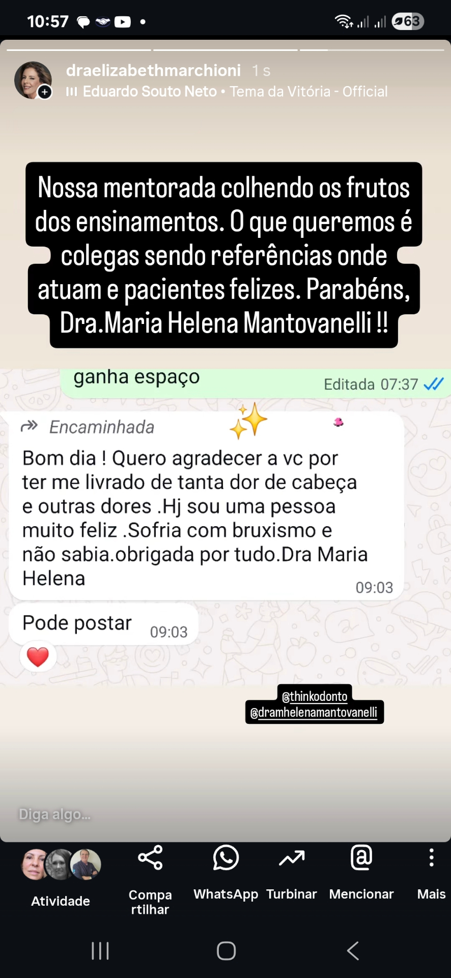 Depoimento de Dra. Maria Helena Mantovanelli
