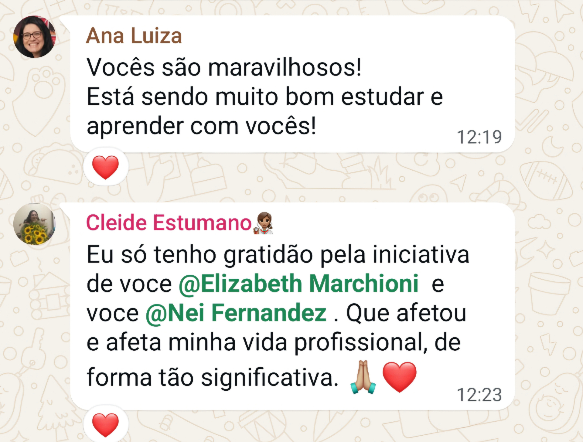 Depoimento de Ana Luiza & Cleide Estumano