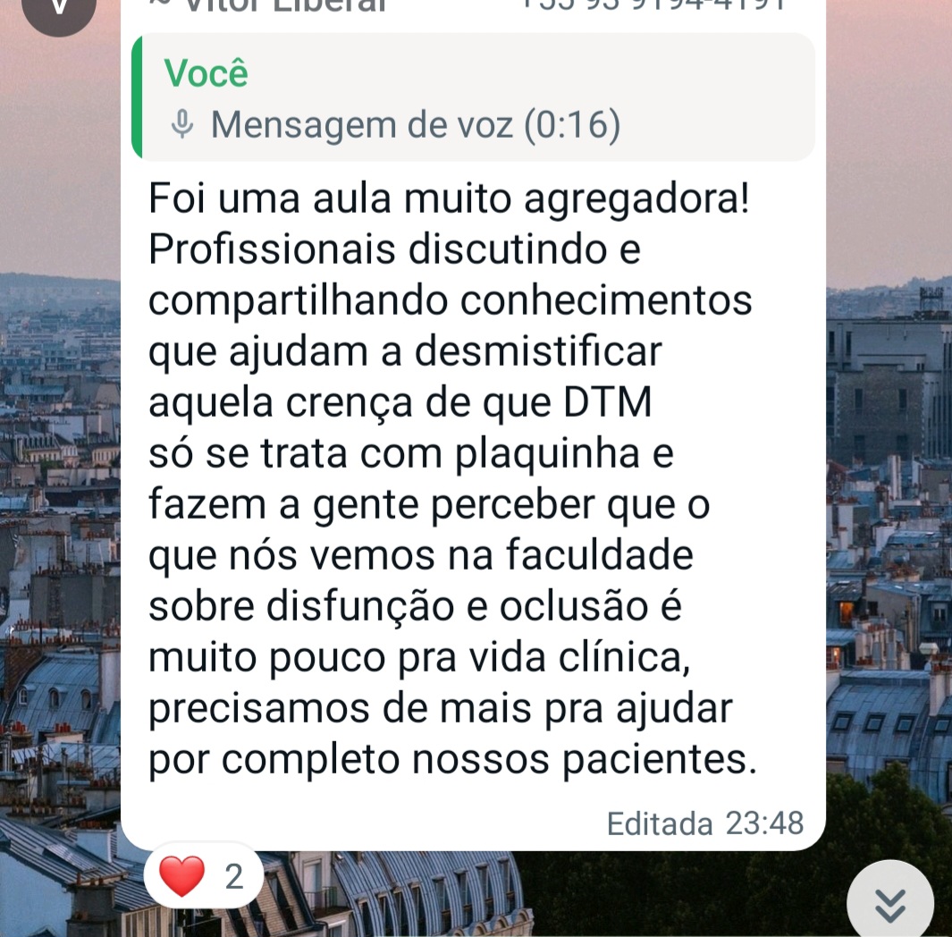 Depoimento de Dr. Vitor Liberal